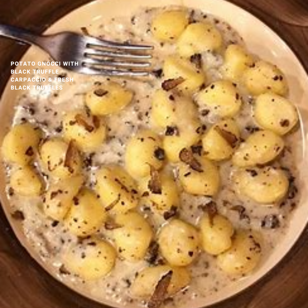 Wild organic black truffle Tuber Aestivum, pieces in olive oil. Our black truffle carpaccio contains 46% or 1.77* of truffles! Perfect with: Beef, Steaks, Mashed Potatoes, Gnocchi, Soups Product ingredients: 1.77* black truffle*, 49% extra virgin olive oil, vegetable oil & salt. Size: 50gr *The above number corresponds to the truffle size of 13 grams (our average truffle size).